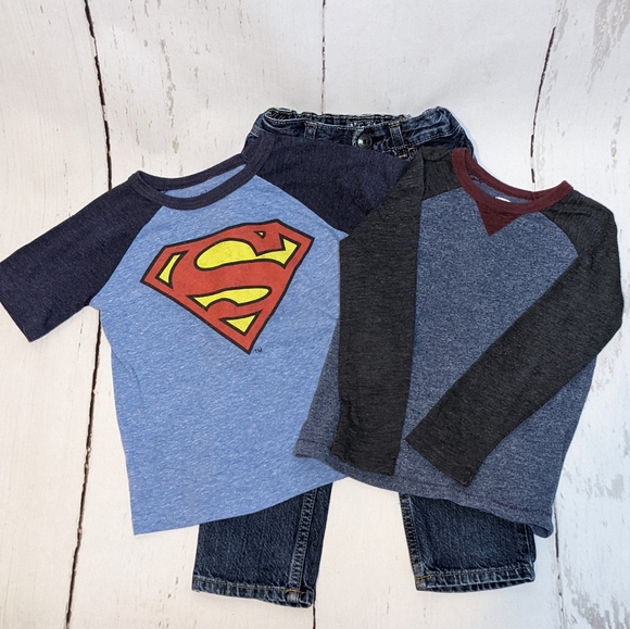 OshKosh B'gosh Other - B'GOSH/OLD NAVY/JUMPING BEANS BUNDLE LONG/SHORT SLEEVE SHIRT BLUE JEANS …